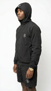 iLLionaire Reflective 3M Nylon Windbreaker & Shorts Set – Matte Black