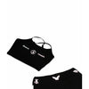 Black Womens Reflective Shorts Set